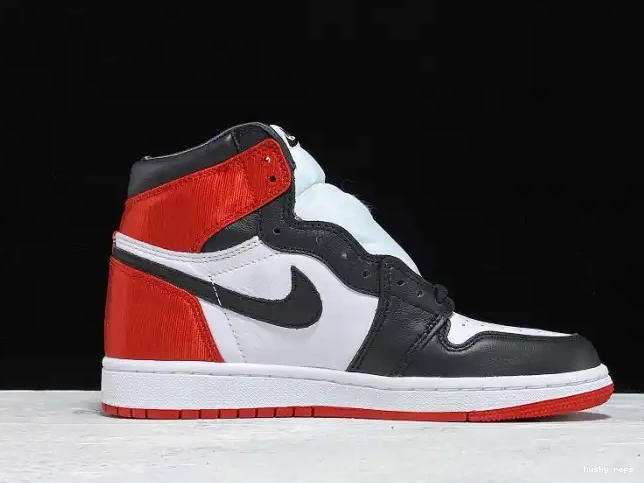 Cheap Husky Satin Black Retro Toe 1 Air CD0461-016 Jordan High 0625